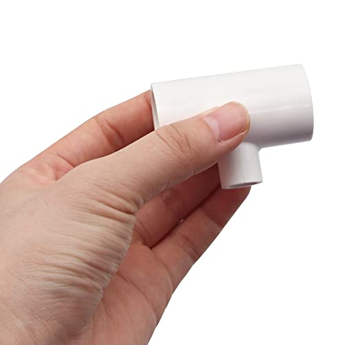PVC Reducing Tee Fittings for Threaded Nipples Chicken Waterer, 20 | Schedule 40 PVC Piping,1/2" Pipe with 1/8" FPT Thread | No-Drill Install,No Leak|Fits Poultry Nipple Waterer