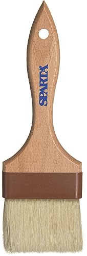 SPARTA Kitchen Basting Brush – 4037500 Basting Brush for Cooking Flat Boar Bristle Brush, Hardwood Handle for Kitchens, Restaurants, Catering, High Heat Food Prep, 3in - size: 9.25" x 3" (Pack of 1)