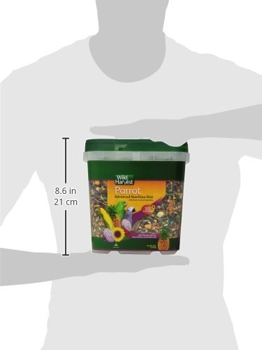 Wild Harvest Advanced Nutrition Parrot, 4 Pounds, Seed, Grain And Vegetable Mix - size: 4 Pound (Pack of 1)