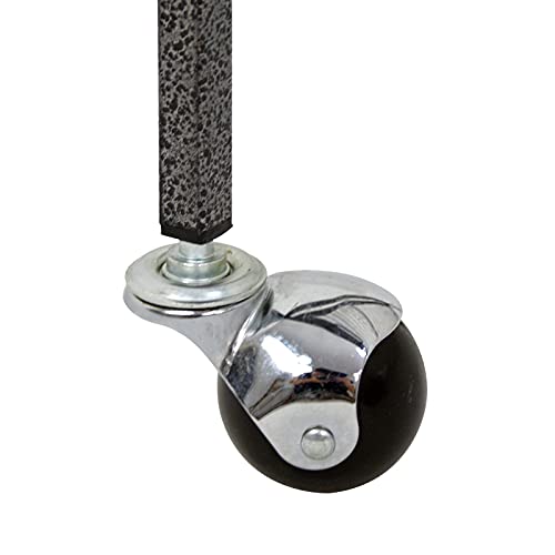 ZENY 53-Inch Parakeet Bird Cage, Wrought Iron Large Parrot Flight Birdcage | with Rolling Stand, Perches, Slide-Out Tray and Plastic Feeders, Casters,Bird Cage for Cockatiels Canary Finch - color: Black + Silver