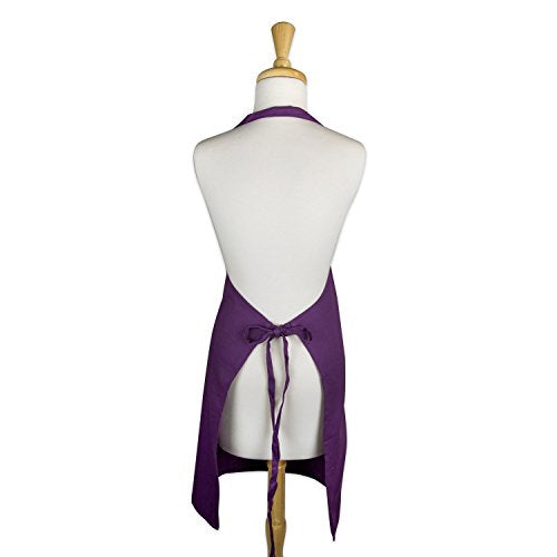 DII Everyday Basic Kitchen Collection - color: Eggplant, size: Regular Size Chef Apron
