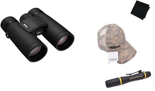 Nikon Monarch M7 10x42 Binocular Kit | Compact Waterproof Fogproof Binoculars with ED Glass & Multilayer Prism Coatings + Topo Hat, Lens Pen & Microfibre for Outdoor Adventures - style: 10x42+TopoHat+LensPen+Microfibre