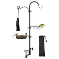 ERYTLLY Deck Hook Bird Feeder Pole Bird Feeder Porch Multi Hook Bird Feeding Station Kit Multi Feeder Hanging Kit Premium Bird Bath for Attracting Wild Birds Bird Feeder Planter Hanger - size: 32.2 Inch