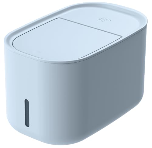 Zuutii Rice Storage Container 11lbs,Food Container, Dry Food Storage, 7.2lbs Pet Food Dispenser, Large Storage Bin with Lid,Silicone Ring & Moisture Proof (Light Blue) - color: Light Blue