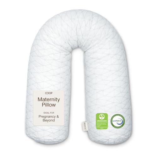 Coop Home Goods Original Adjustable Maternity Pillow, with Memory Foam and Washable Cover, Body Pillow for Pregnancy, Side Sleeper and Full Body Support During Pregnancy - size: Maternity Pillow