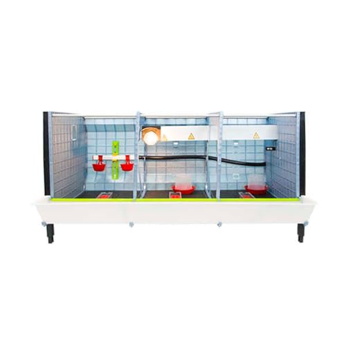 Hatching Time 15" Chick Brooders – Stackable & 2-Section Options, Automatic Heating, Easy-Clean Tray, Includes Feeders & Drinkers, Perfect for Quail, Chickens, Ducks & Baby Birds (Layer Addition) - style: 3 Section, Additional 1 Layer
