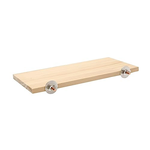 Wontee Bird Perch Stand Wooden Platform for Cockatiels Conures Rats Gerbils Chinchillas Squirrels (S) - size: S