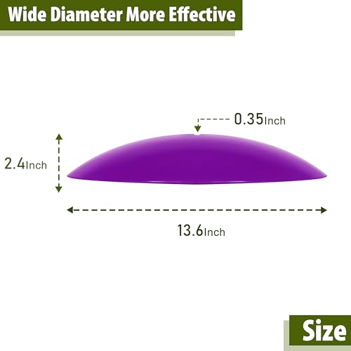 13" Bird Feeder Rain Cover,Bird Feeder Dome,Hummingbird Feeder Guard, Proof Bird Feeders Baffle,Smart Birds Feeder's Umbrella (Purple),2Pack - color: Purple, size: 13Inch / 2 Packs