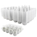 40 Pack Duck Egg Cartons 12 Count Cheap Bulk, Plastic Duck Egg Tray | for Duck & Turkey Eggs, Reusable, Clear, for Family, Small Farm, Backyard Coop & Egg Sellers