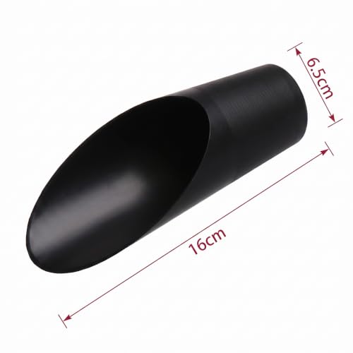 Bonsai Soil Scoops, Plastic Garden Soil Scoops, Black, Classic, Ergonomic Grip