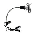 Reptile Heat Lamp Holder with Clamp, Ceramic Heat Emitter Fixture, Gooseneck for Terrarium, Lizard, Turtle, Bearded Dragon, 360-Degree Rotary Arm, High-Temperature Resistant, Maximum Load: 500W