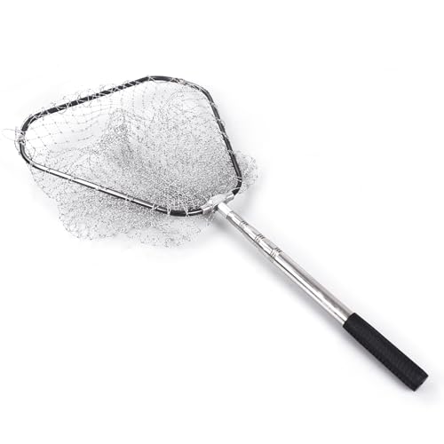 Chicken Catching Net Bird Net with Telescoping Pole, Strong Stainless Handle Full Extended to 48 Inches