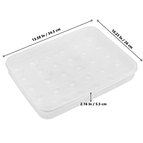 4 Pack Deviled Egg Containers with Lid, Plastic Egg Storage Container Stackable Deviled Egg Carrier for 120 Eggs, Egg Organizer for Protect and Keep Fresh 13.6x10.2x2.2 Inch