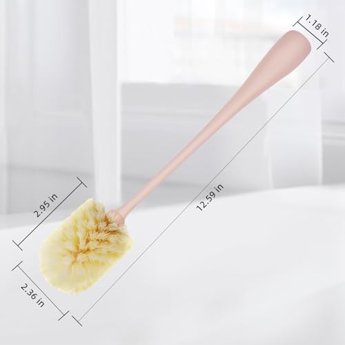 Long Bottle Brush, 12.59 in Bendable Cleaner Brushes for Cleaning Neck Beer Bottles, Wine, Baby Bottles, Water Bottles, Tumblers, Flask, Bird Feeder, Vase, Pipes and Brewing Supplies White/1Pack - color: Yellow Powder