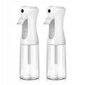 VIGOR PATH Continuous Spray Bottle for Hair – Fine Mist Mister for Hairstyling, Cleaning, Plants, Pets, Barbers, Salons, and Essential Oil Applications (200ml/6.7 oz) Clear 2 Pack - size: 6.7 oz - Clear - 2 Pack