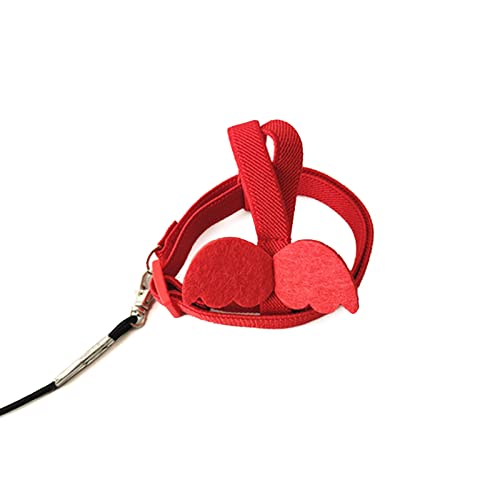 Bird Harness Leash Flight Training Vest Costume Clothes Lovebirds Cockatiel Conures Flying Clothing - color: Yellow, size: Small