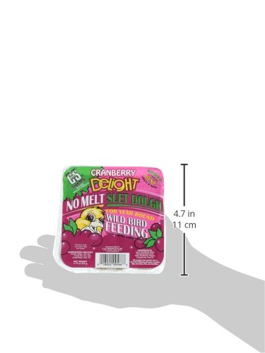 C&S Cranberry Delight No Melt Suet, 11.75 Ounce (Pack of 12) - style: Cranberry 12-Pack