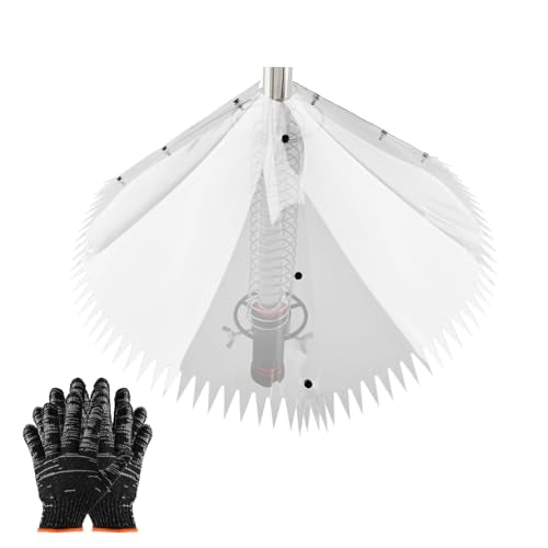 18.5 inch Squirrel Baffle for Bird Feeder Pole - Dynamic Steel Spring-Loaded Wobble Defense, Metal Buckle