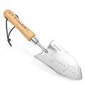 Berry&Bird Garden Serrated Planting Trowel, Multifunctional Shovel with ash Wood and Stainless Steel Digging Trowel Transplanter - color: Serrated Shovel, size: Small