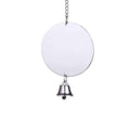 Hypeety Bird Mirror Toy with Bells Cage Hanging Mirror for Parakeets | Clear acrylic mirror with 1 bell, with protective film, easy to hang, fun swing toy, for parakeets/cockatiels/finches/conure