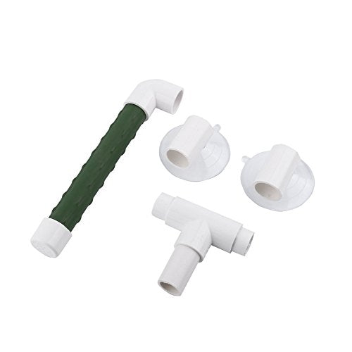 Hypeety Portable Suction Cup Bird Window and Shower Perch Toy Parrot Stand | 2 strong suction cups, parrot bath perch, easy to install, fits windows/shower tile, for budgies/parakeets/lovebirds, green