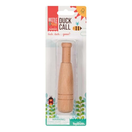 Beetle & Bee FSC Wooden Duck Call Kids Outdoor Nature Adventure Toy Age 3+ | Kids Outdoor Games, Backyard Camping Fun, FSC Wood Build, Nature Activity, Adventure Toy, for Boys and Girls, Summer Playset - style: Duck Call