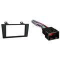 Metra 95-5000B Double DIN Installation Dash Kit for 2000-2006 Lincoln LS or 2002-2005 Ford T-Bird (Black, Silver) & Metra 70-1771 Radio Wiring Harness for Ford/Lincoln/Mazda 1998-Up into Car, 16 Pin - style: Kit + Harness