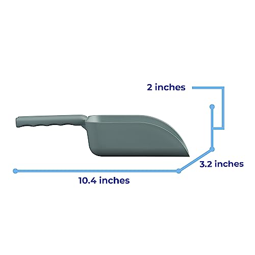 Vikan Remco 630088 Color-Coded Plastic Hand Scoop - BPA-Free Food-Safe Kitchen Utensils, Restaurant and Food Service Supplies, 16 oz, Gray - color: Gray, size: 16 ounces