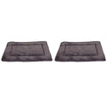Petmate Aspen Pet Rectangular Kennel Mat, Dark Gray, for 19' Crates (Pack of 2) - size: Up to 10 lbs (Pack of 2)