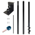 Universal Mounting Pole Kit Perfect for Birdhouse, Birdfeeder, Easy to Assemble and Install, Made of Heavy Duty Material, Free Bird Feeder Scoop