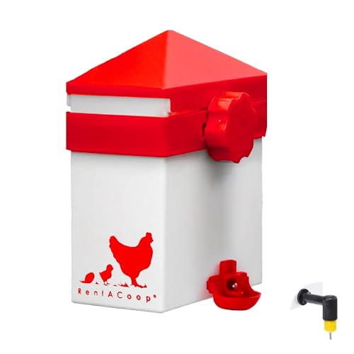 RentACoop 64oz Chicken Drinker with 2 Versatile Nipples