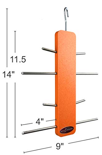 Recycled Double Oriole Orange Fruit Stick Feeder