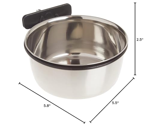 ProSelect Stainless Steel Coop Cups — Versatile Coop Cups for Pet and Animal Cages, 16-Ounce,silver - size: 16-Ounce