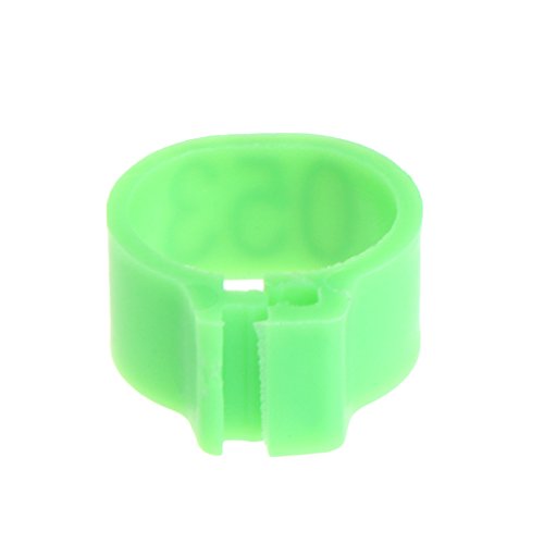 100 Pcs Chicken Bird Leg Rings Colorful Turkey Identification Leg Bands Poultry Leg Bands Clip for Pigeons Birds 10mm
