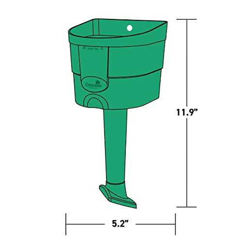 Cascade® Seed Scoop with Press-Button to Release Seed Through Spout; Durable Construction