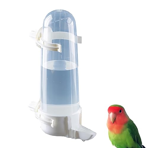 Pet Bird Waterer - 8.45 Fl Oz Automatic Parrot Water Feeder, Suspended Bird Cage Dispenser for Parakeet, Budgie, Cockatiel, Lovebirds, Canary (1Pcs) - size: 1Pcs