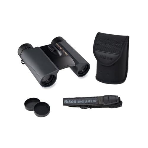Nikon Trailblazer 10x25mm Binoculars - Compact, Waterproof & Fogproof, Bright Multilayer-Coated Optics, Roof Prism - All-Terrain Outdoor Wildlife Viewing & Birdwatching Binoculars (8218) | Waterproof, fogproof, compact, Waterproof & Fogproof, Bright, brig