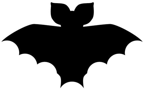 Infusion Round Teacher Stamp, Holiday, 3/4'' Self-Inking Rubber Stamp - Halloween BAT - Black Ink - color: Halloween Bat