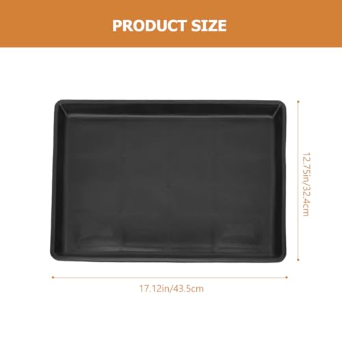 Cabilock 2 Pack Pet Cage Tray Dog Kennel Tray Replacement for Poop Pet Potty Pan for Rabbit Cat Dog 17.12 X 12.99 X 0.86 in Easy Clean Cage Supplies