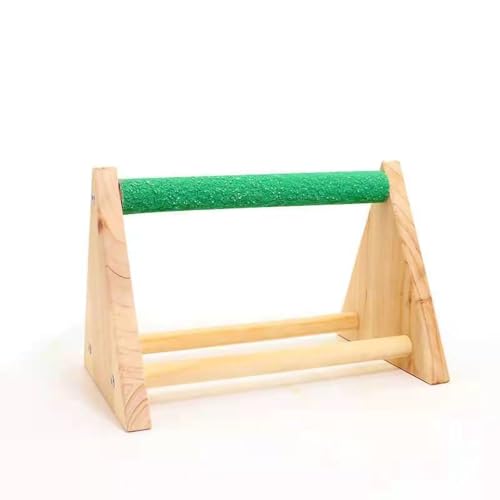 Parrot Play Wood Stand, Bird Grinding Perch Table Trimming Bird Training Stands Portable Table Playstand for Small Cockatiels, Conures, Parakeets, Finch