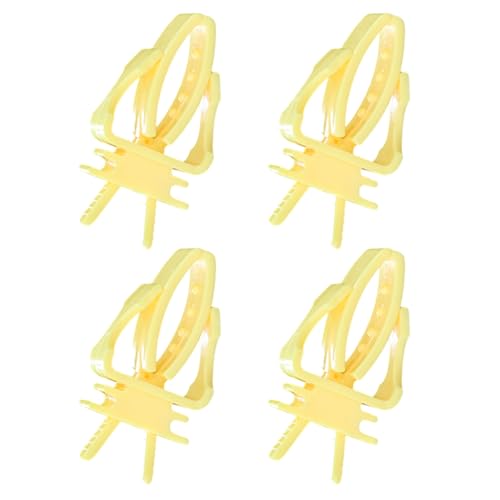 Parrot Fruit Vegetables Clip Feeder With Stable Cage Mount Durability For Bird Snacks - color: Yellow