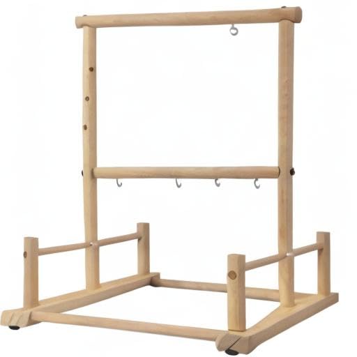 kathson Bird Play Stand Parrot Perch Stand Natural Wood Bird Playground Playstand for Cockatiel Conures Parakeet Parrots Budgie Lovebird Finch Small Birds