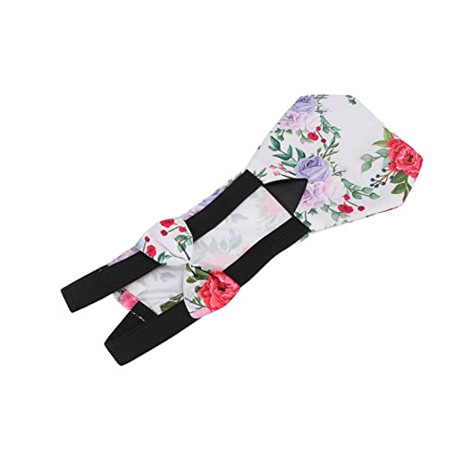 Pet Chicken Diapers,Chicken Goose Duck Loose Tight Belt Diapers Poop Pocket Diapers Peony Flower Pattern for Poultry Pet Used(M) - size: Medium