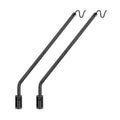 Kingsyard 2 Pack Heavy Duty Wall Mounted Deck Hook, 27"-39" Adjustable Metal Plant Wall Hanger for Hanging Bird Feeders, Planters, Lanterns, Wind Chimes, Wall Mounted - size: 27"-39" Wall Mounted