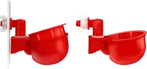RentACoop DIY Waterer Kit - Auto-Fill Cups with Inserts - 2 Pack
