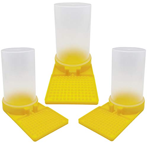 ROYHOO 3 Pack Beehive Beekeeping Water Dispenser Bee Drinking Beekeeping Equipment Honey Beehive Entrance Feeder Nest Beekeeper Tools