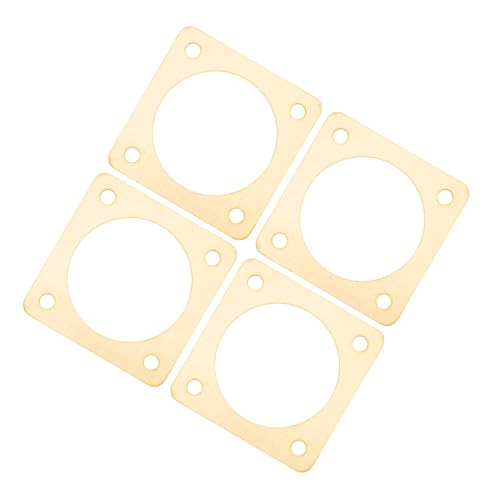 TEHAUX 4pcs Bird House Entrance Hole Protector, Copper Metal Birdhouse Entrance Guard with Predator Defense and Viewing, Outdoor Bird Nest Box Hole Guard for Safe Nesting