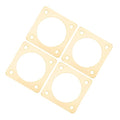 TEHAUX 4pcs Bird House Entrance Hole Protector, Copper Metal Birdhouse Entrance Guard with Predator Defense and Viewing, Outdoor Bird Nest Box Hole Guard for Safe Nesting