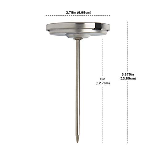CDN Ovenproof Meat Thermometer NSF Certified Pro Accurate, Temperature Guide on 2" Dial - Easy-to-Read - Poultry, Roasting, Waterproof - IRM200 - size: 2" Dial