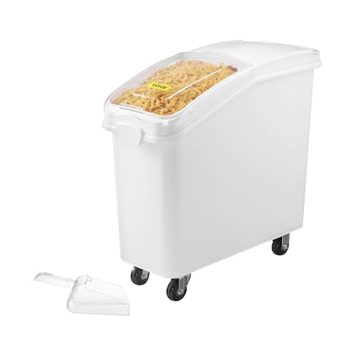 VEVOR 21 Gallon Ingredient Bin with Scoop 400 Cup Ingredient Bin with Sliding Lid Commercial Food Storage for Kitchen - size: 21 Gallon
